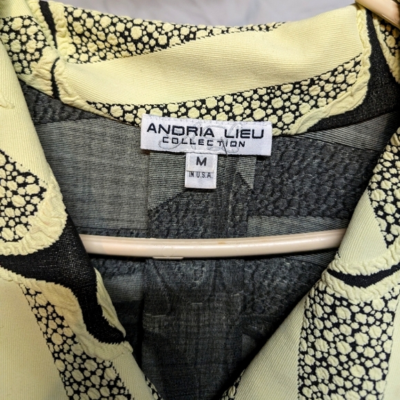 Andria Lieu Collection Medium Green Jacket Brocade - Picture 2 of 7